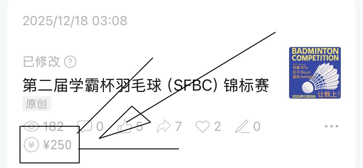 SFBC sponsorship record