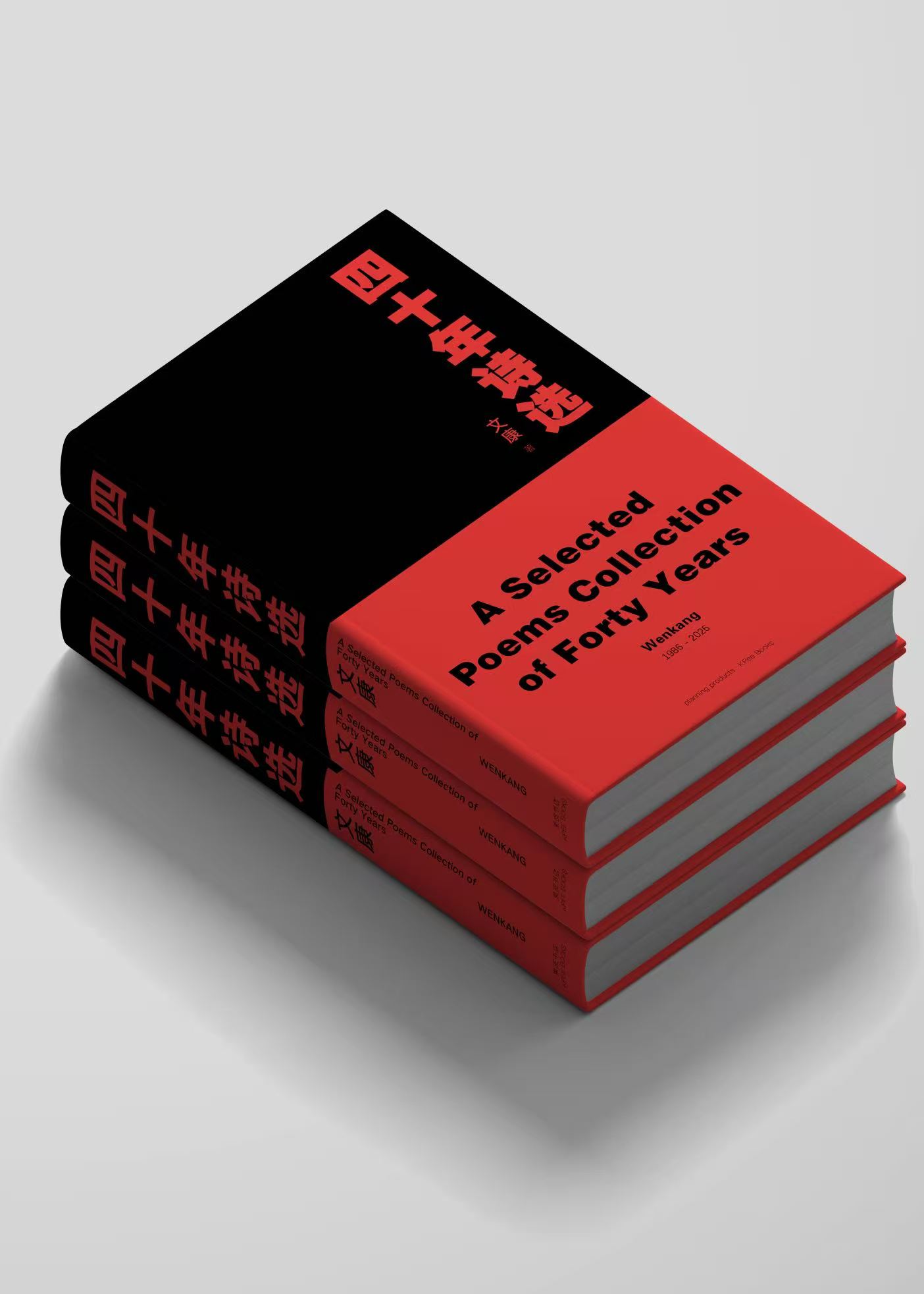 《四十年诗选》书籍实物 5